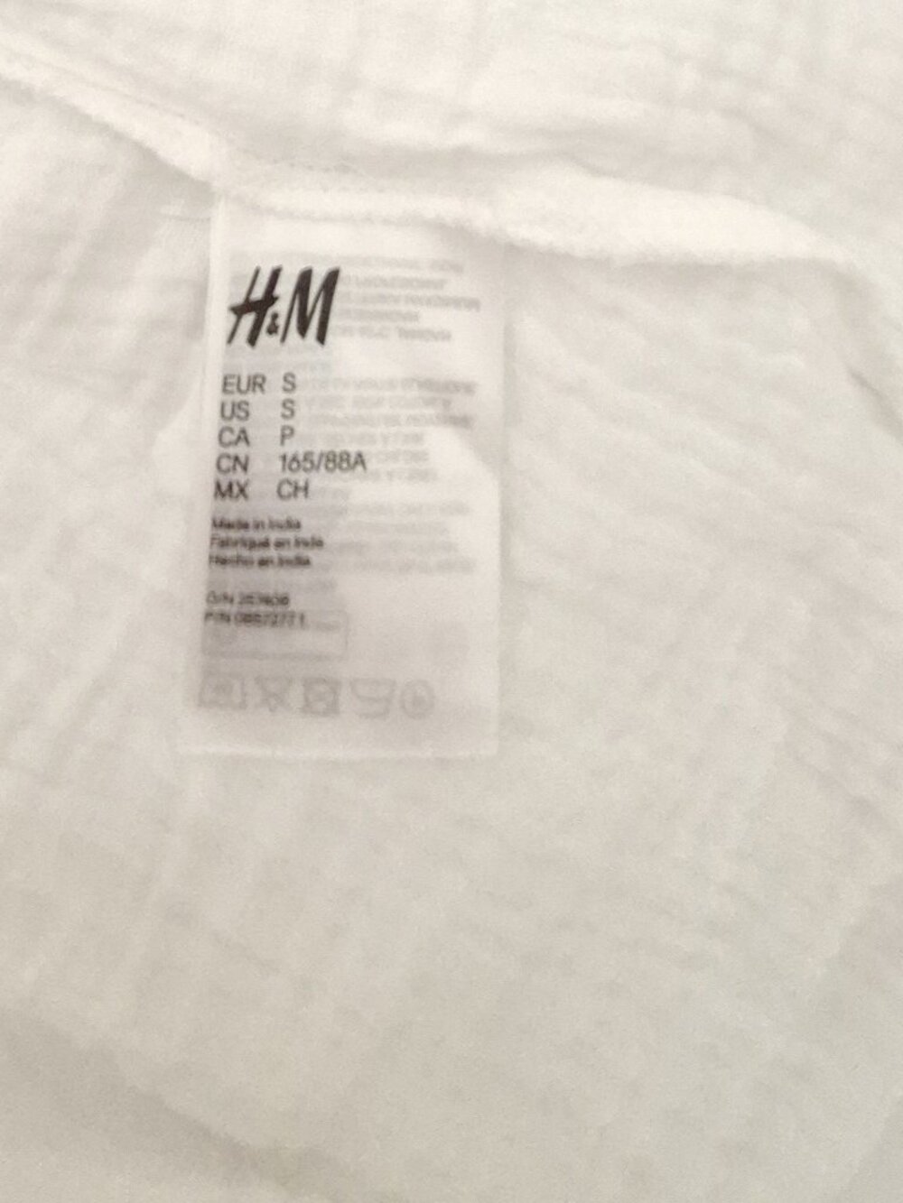 H&M Long Kaftan Dress Cotton Boho Dress White Size L - Picture 15 of 16